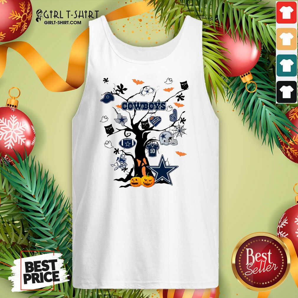 Hot Dallas Cowboys And Ghost On Tree Shirt - Image 4