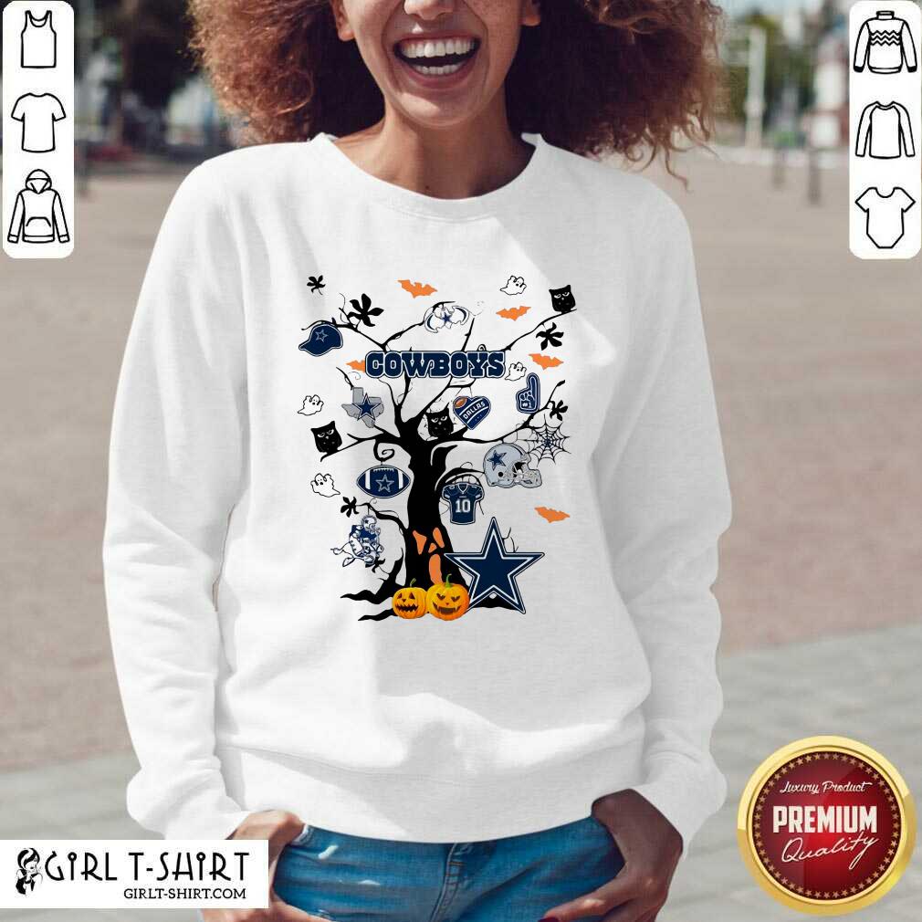 Hot Dallas Cowboys And Ghost On Tree Shirt - Image 3
