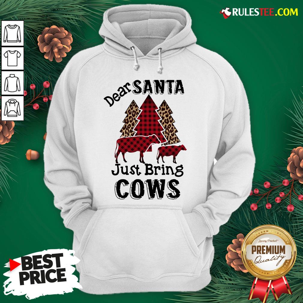 Hot Dear Santa Just Bing Cows Shirt - Image 3