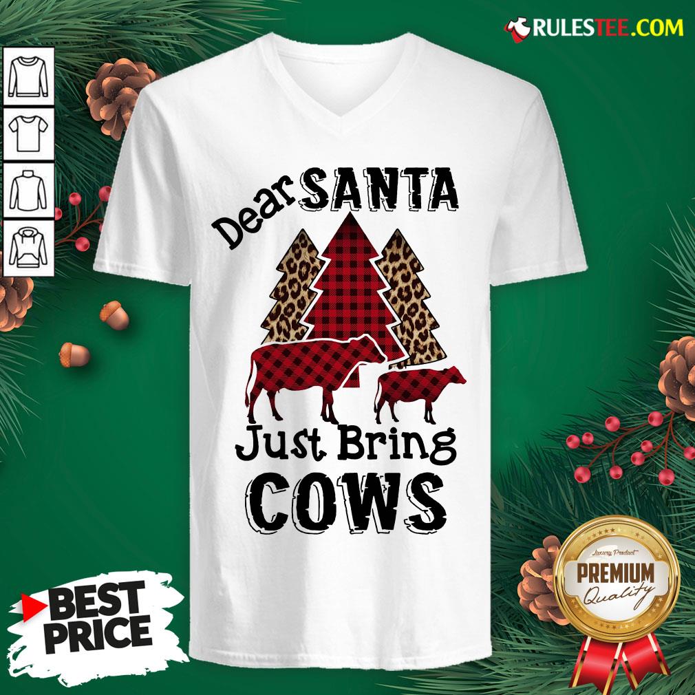 Hot Dear Santa Just Bing Cows Shirt - Image 4