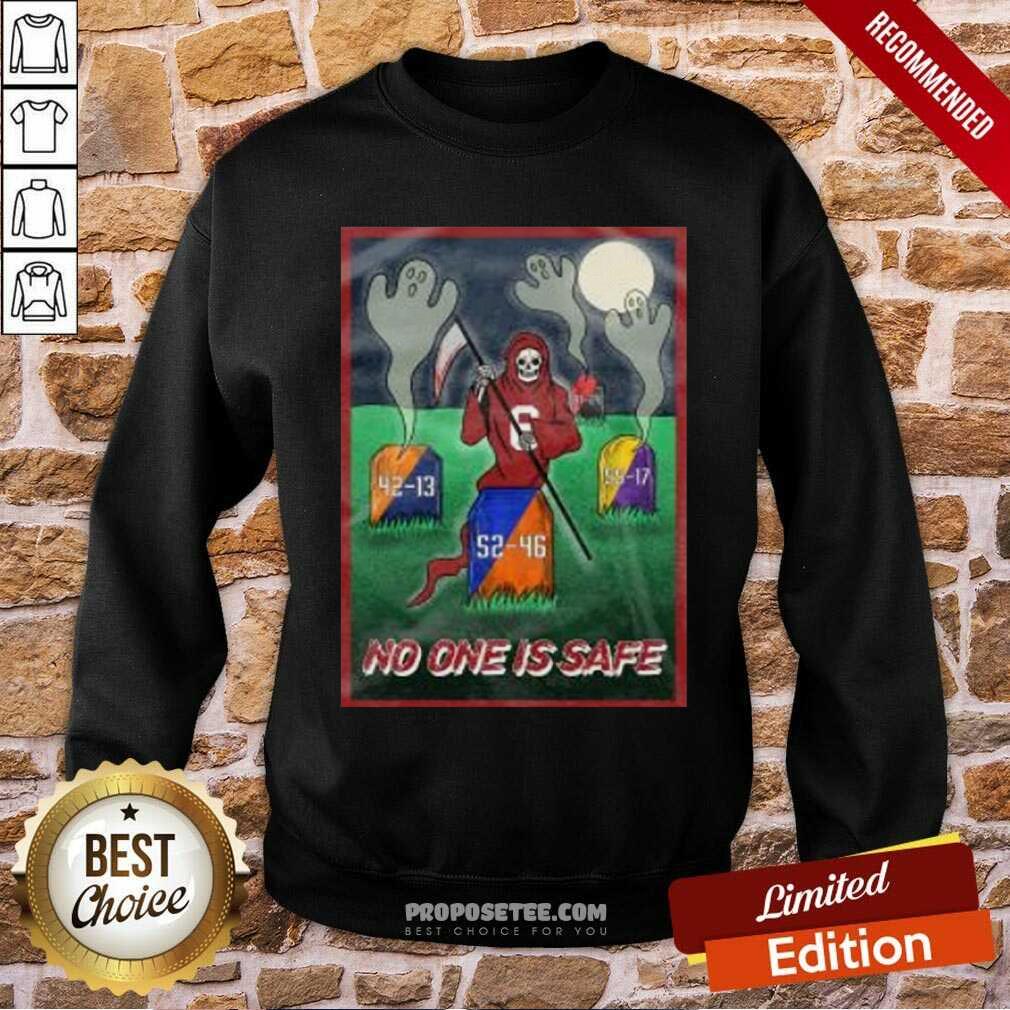 Hot Death No One Is Safe Shirt - Image 5