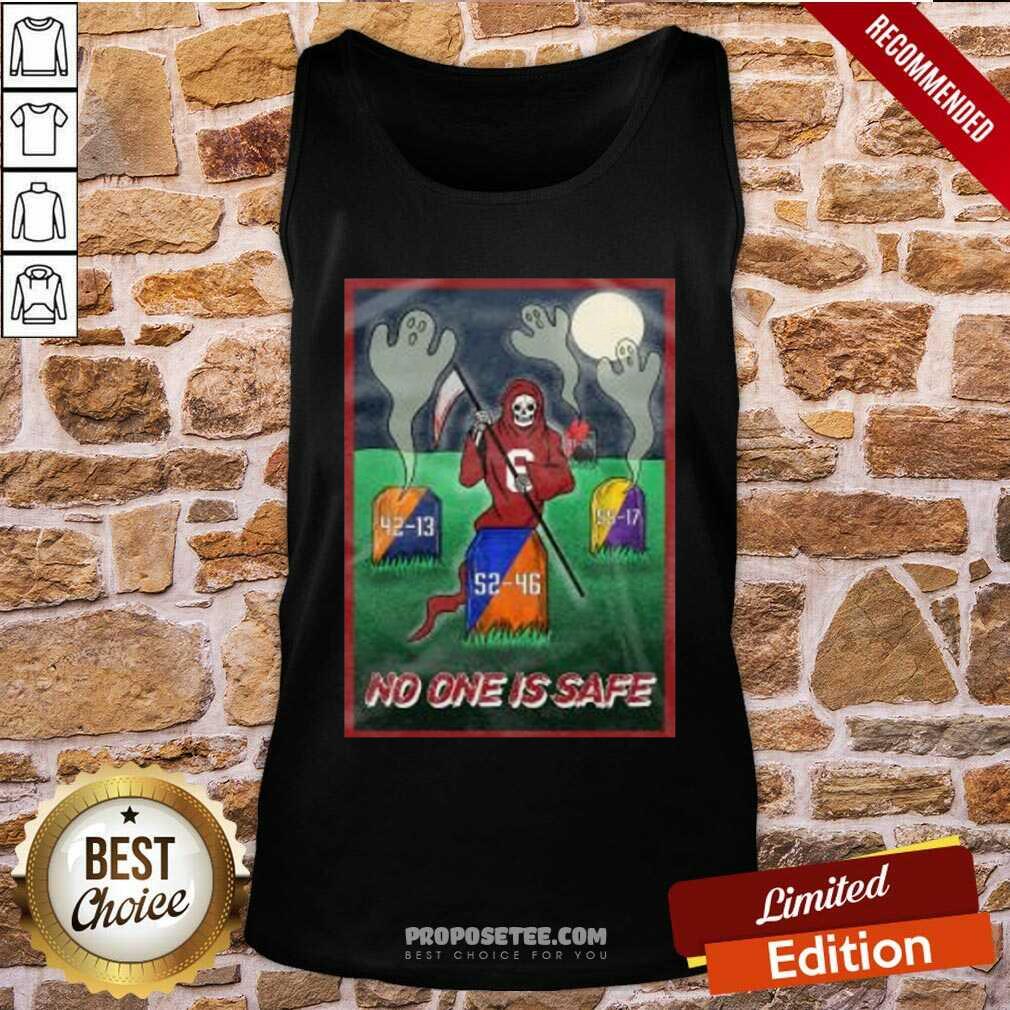 Hot Death No One Is Safe Shirt - Image 4