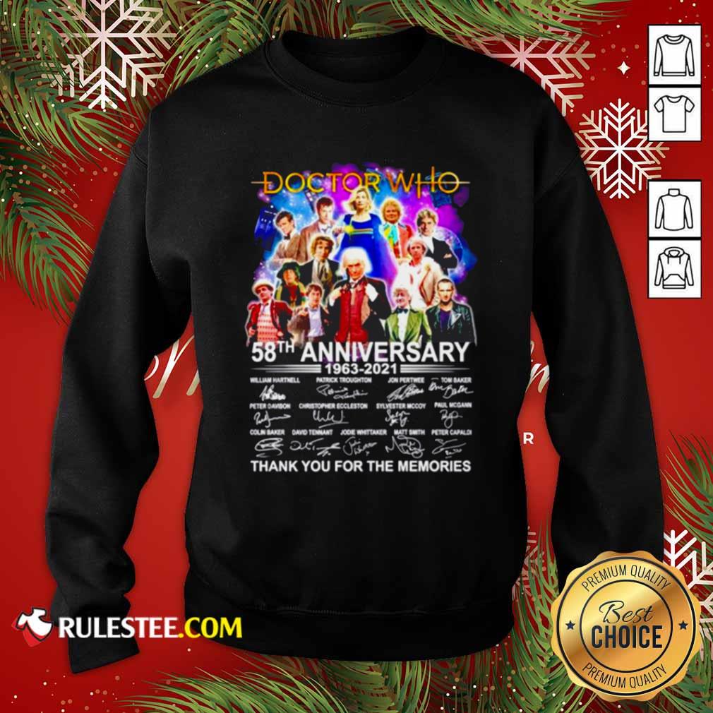 Hot Doctor Who 58Th Anniversary 1963 2021 Signature Thank You For The Memories Shirt - Image 5