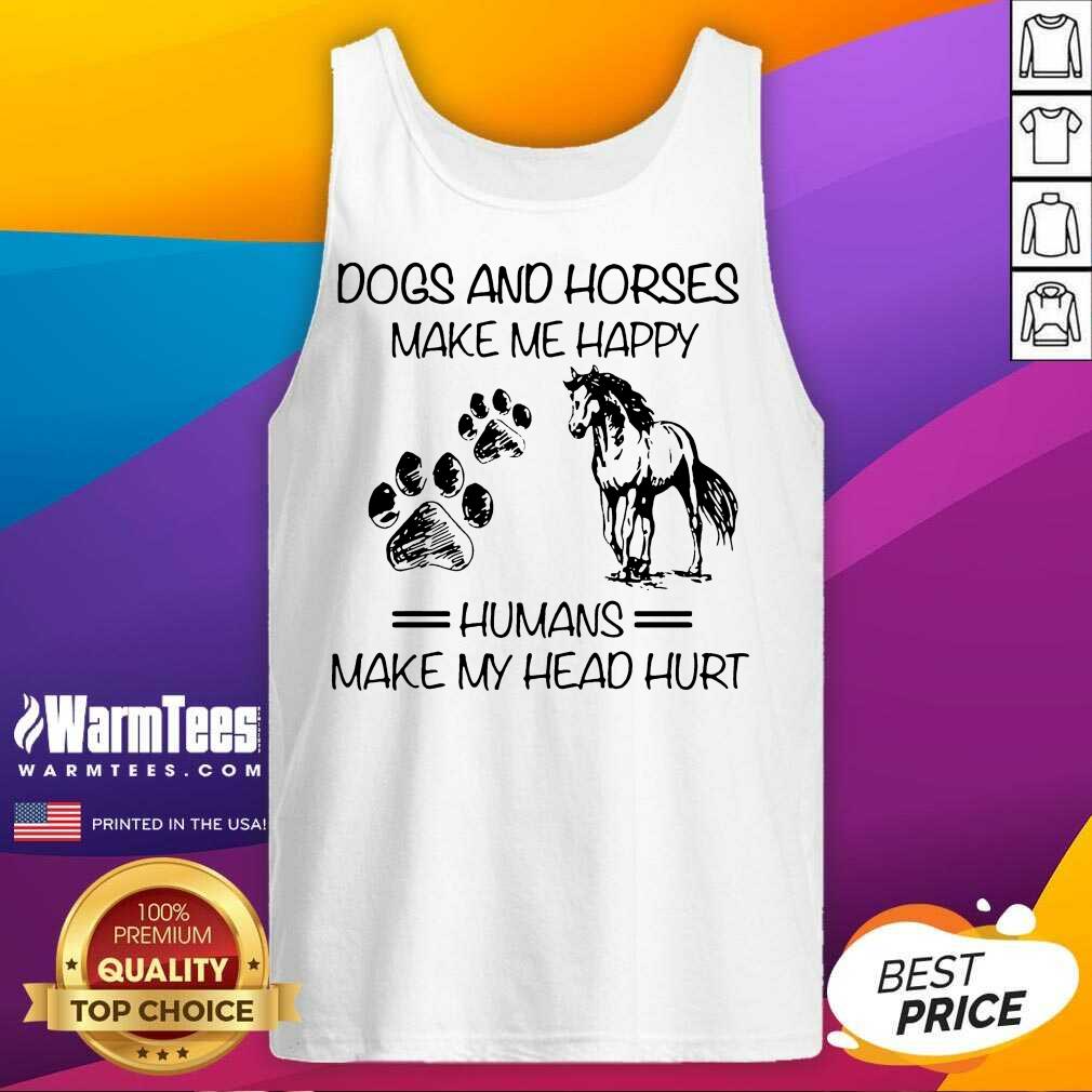 Hot Dogs And Horses Make Me Happy Human Shirt - Image 2