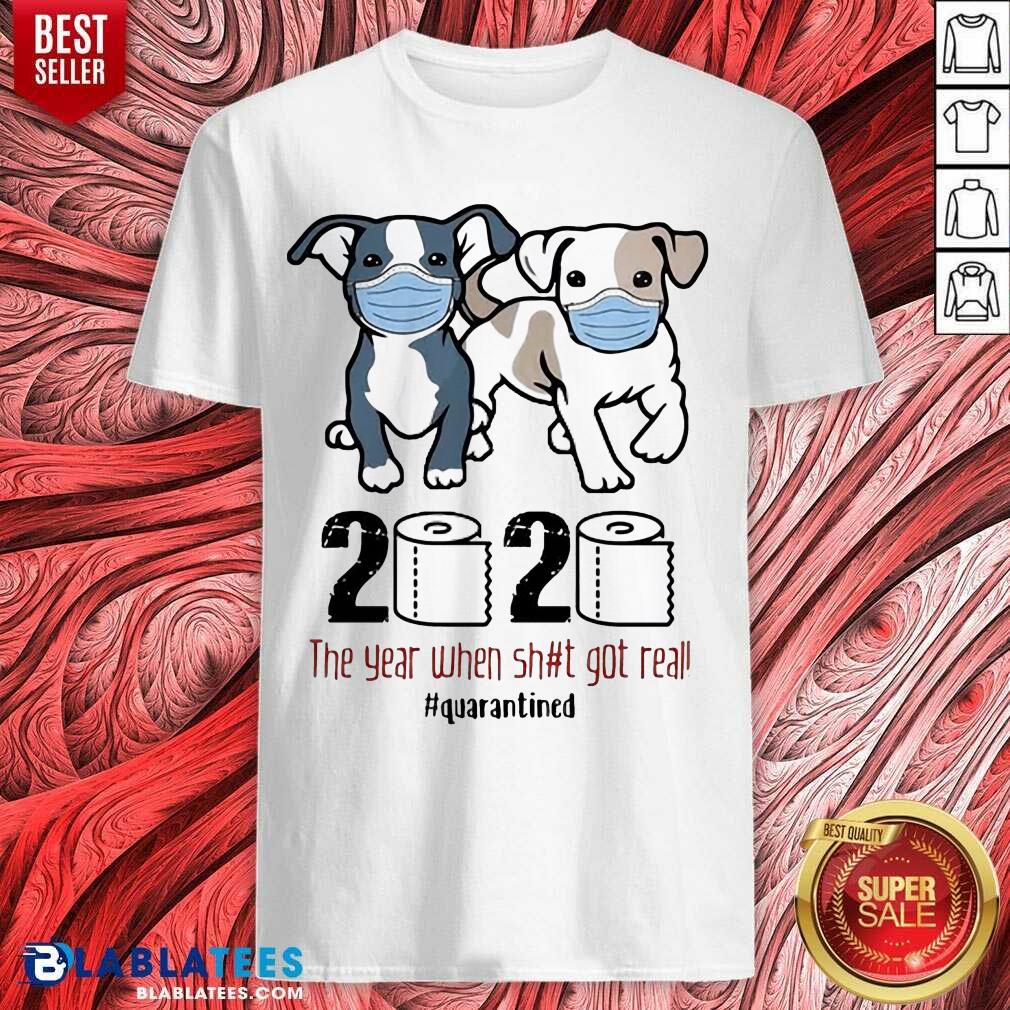 Hot Dogs Mask 2020 When Got Real Quarantined COVID-19 Shirt