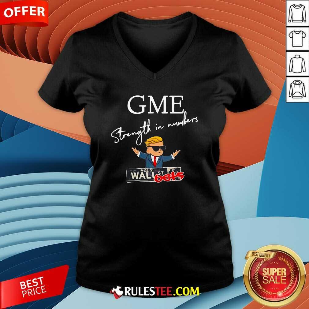 Hot Donald Trump Gme Strength In Numbers Shirt - Image 3