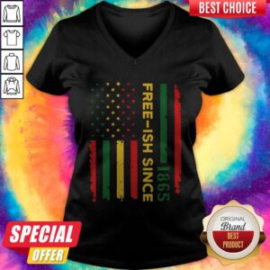 Alternative view of Hot Freeish Since 1865 Juneteenth Flag Shirt