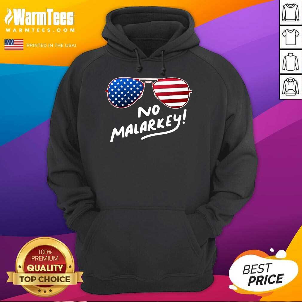 Hot Glasses American Flag No Malarkey 5 Shirt - Image 2