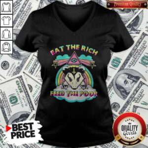 Alternative view of Hot Goat Eat The Rich Feed The Poor Shirt