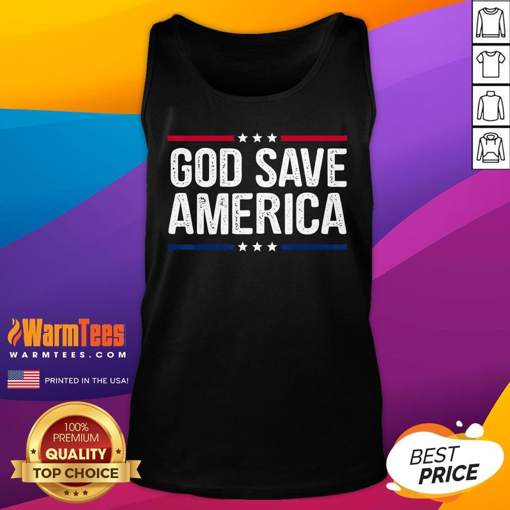 Hot God Save America Shirt Retro Vintage Style Tee Shirt - Image 2