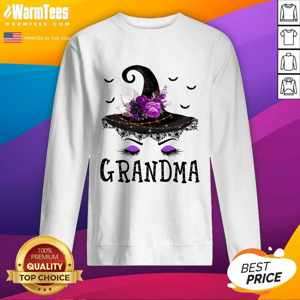Hot Grandma Witch Hat Halloween Shirt - Image 3