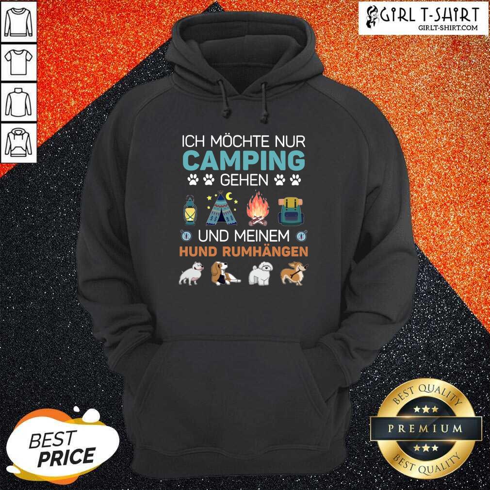 Hot Ich Möchte Nur Camping Gehen Shirt - Image 3