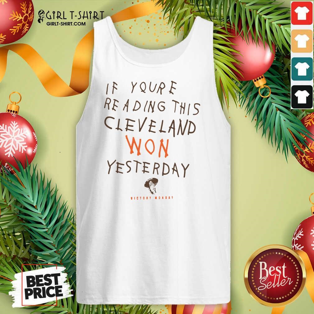 Hot If You’re Reading This Cleveland Won Yesterday Crew Shirt - Image 4