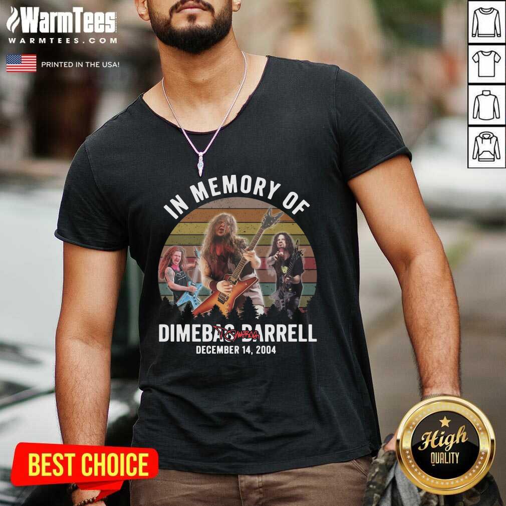 Hot In Memory Of Dimebag Darrell December 14 2004 Vintage Signature Shirt - Image 5