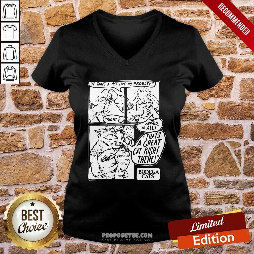 Hot It Takes A Pet Like No Problem Not Afraid At All That’S A Great Cat Right There Shirt - Image 4