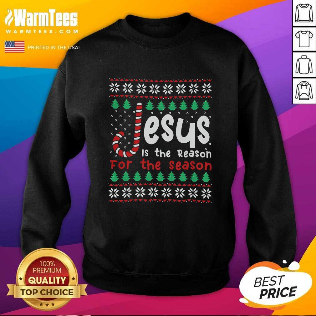 Hot Jesus Is The Reason For The Season Ugly Christmas Shirt - Image 3