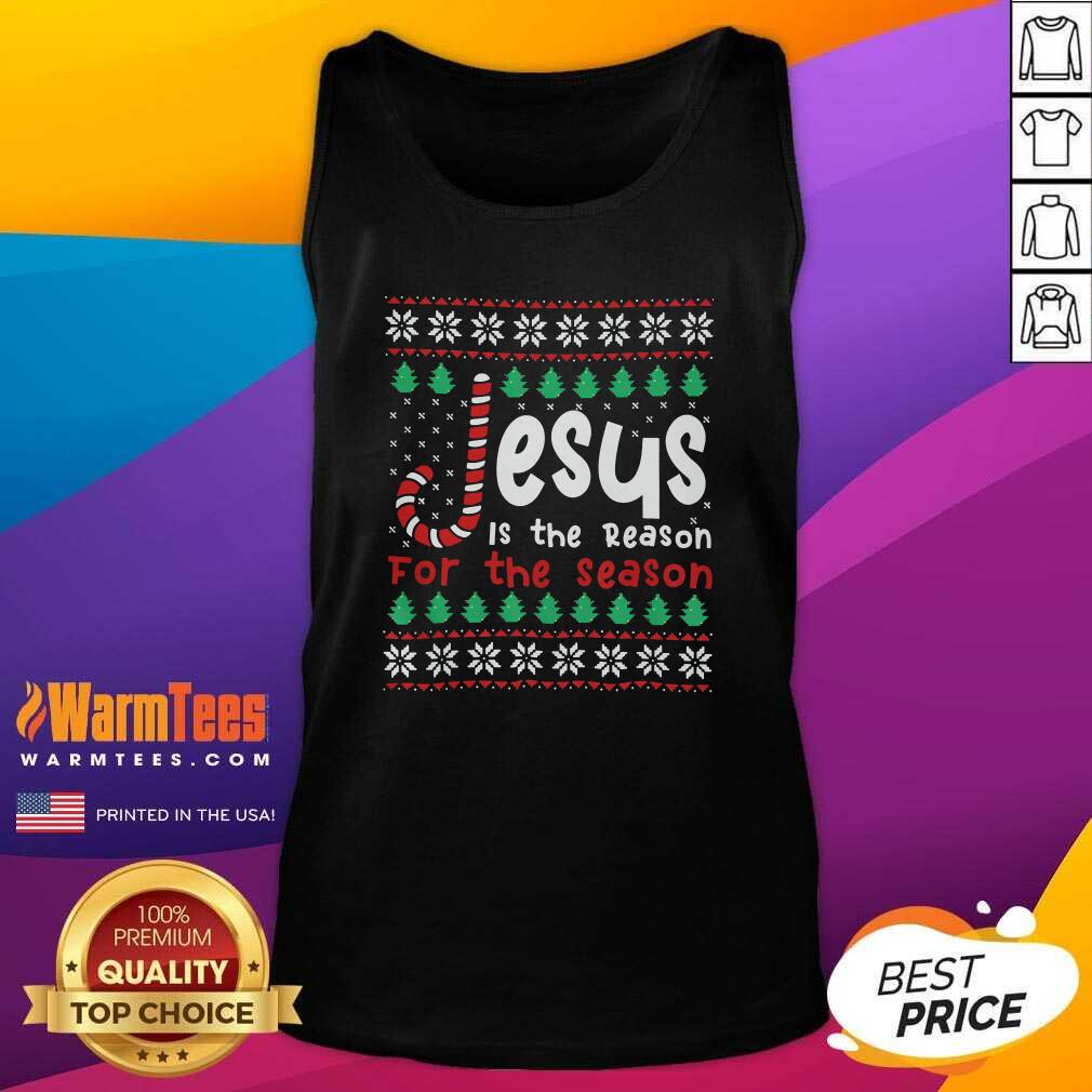 Hot Jesus Is The Reason For The Season Ugly Christmas Shirt - Image 4