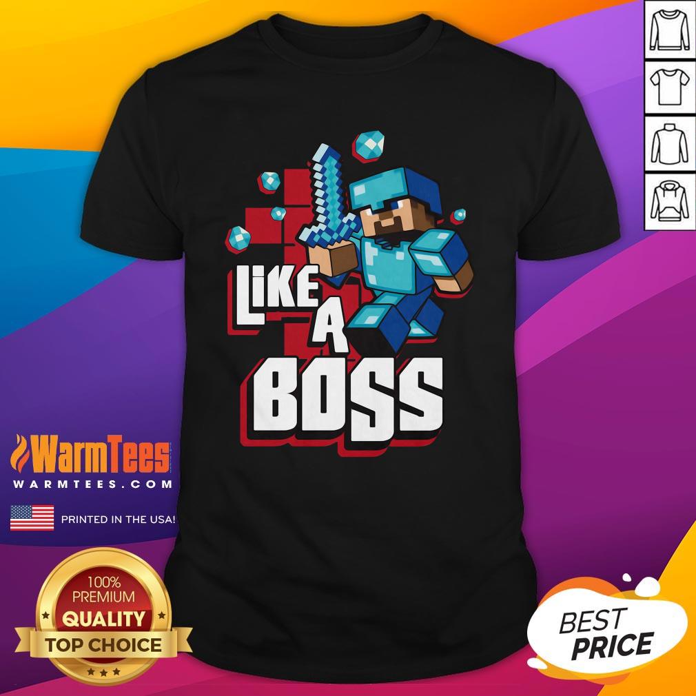 Hot JINX Minecraft Big Boys’ Like A Boss Shirt