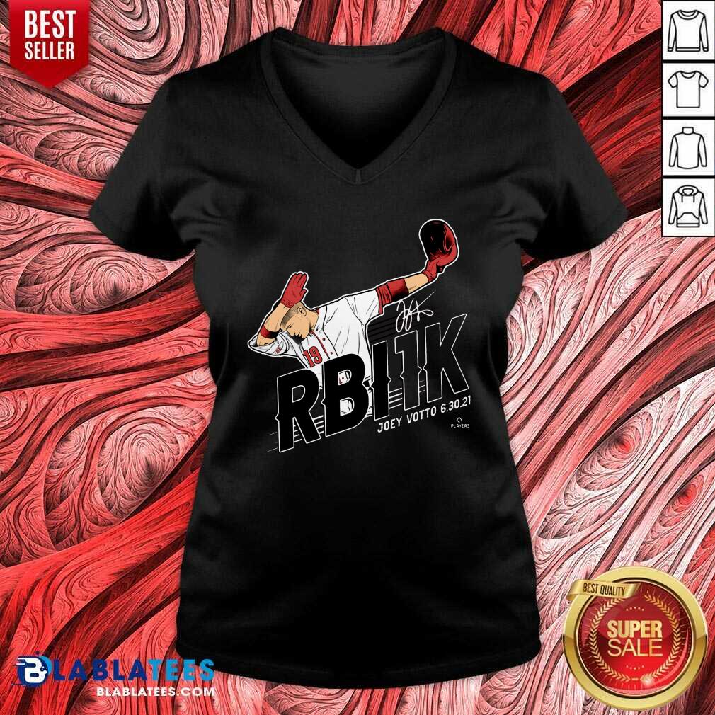 Hot Joey Votto RBI 1K Tee Shirt - Image 2