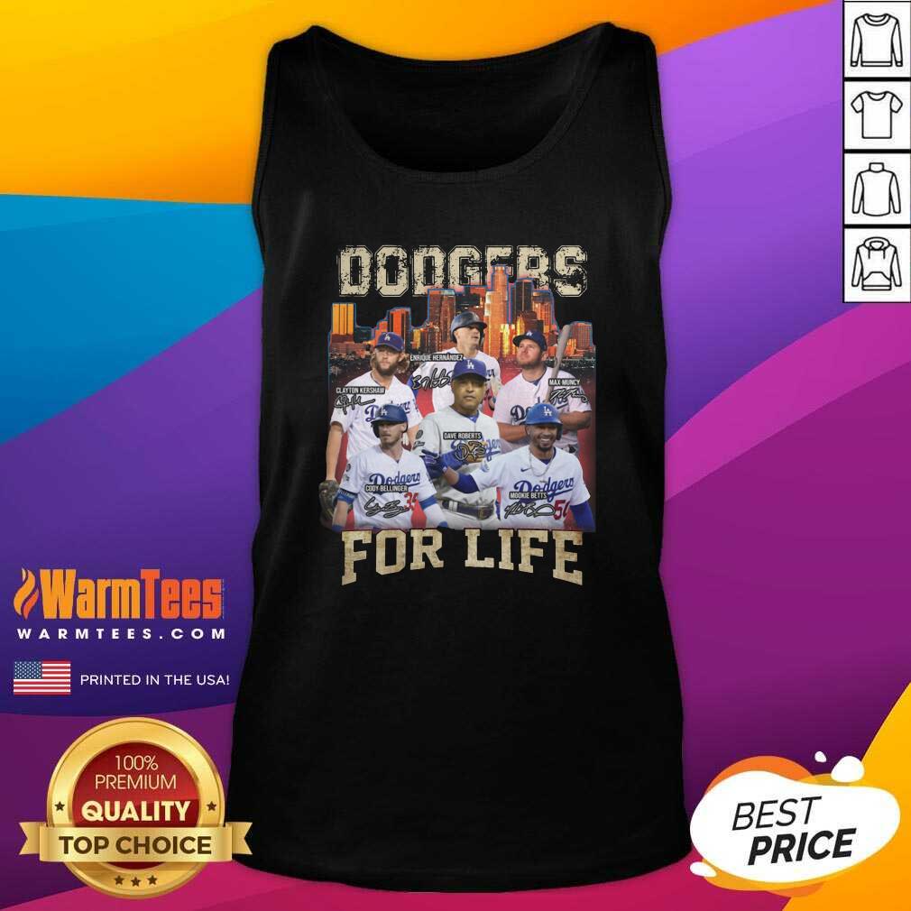 Hot Los Angeles Dodgers Baseball For Life Signatures Shirt - Image 5