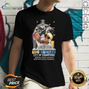 Alternative view of Hot Los Angeles Lakers And Los Angeles Dodgers City Of Champions 2020 Nba Finals World Series Shirt