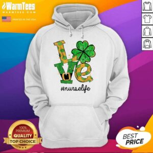 Alternative view of Hot Love Shamrock Nurse Life Funny St Patrick’s Day Shirt