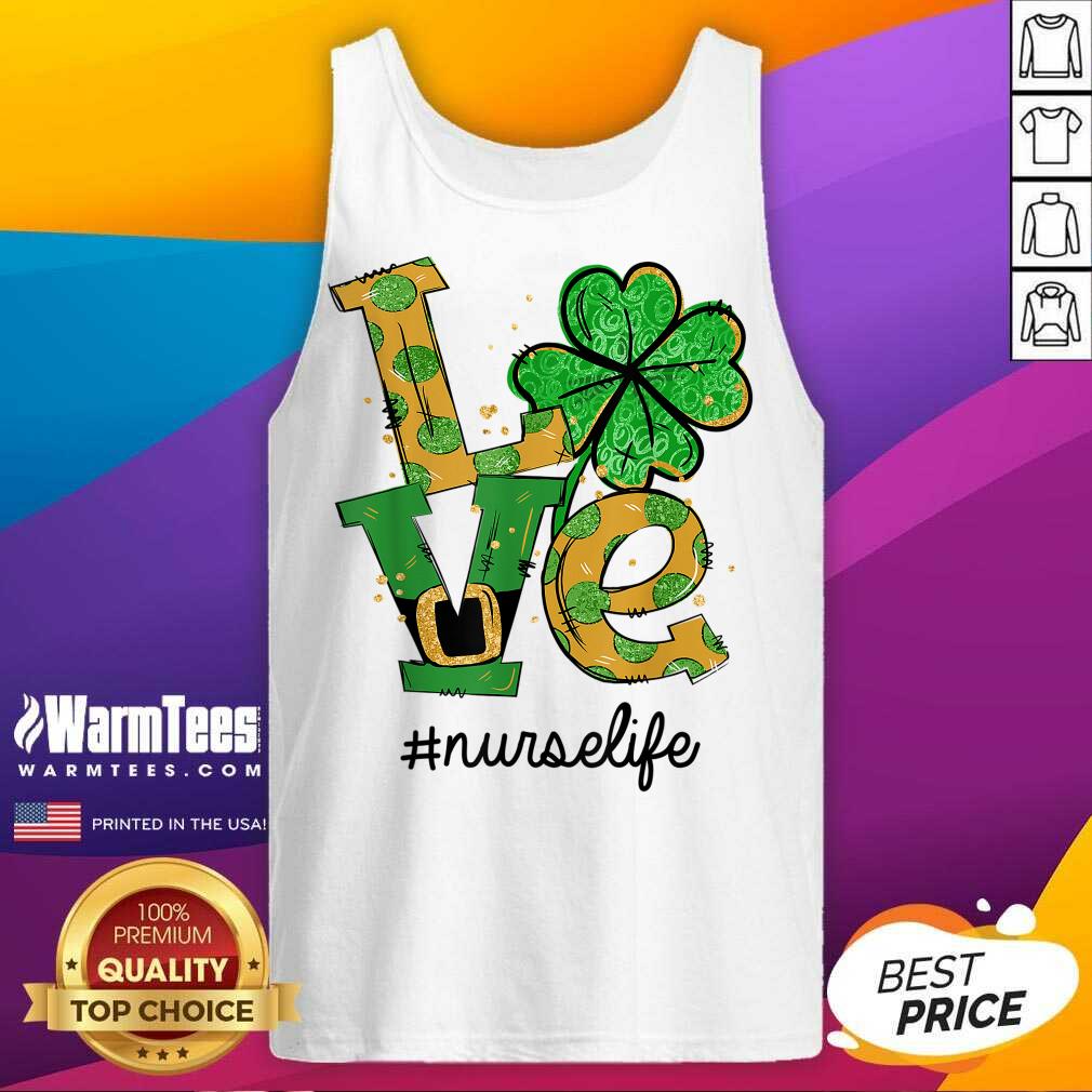 Hot Love Shamrock Nurse Life Funny St Patrick’s Day Shirt - Image 4