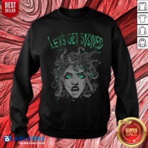 Alternative view of Hot Medusa Smoking Weed Let’s Get Stoned Shirt
