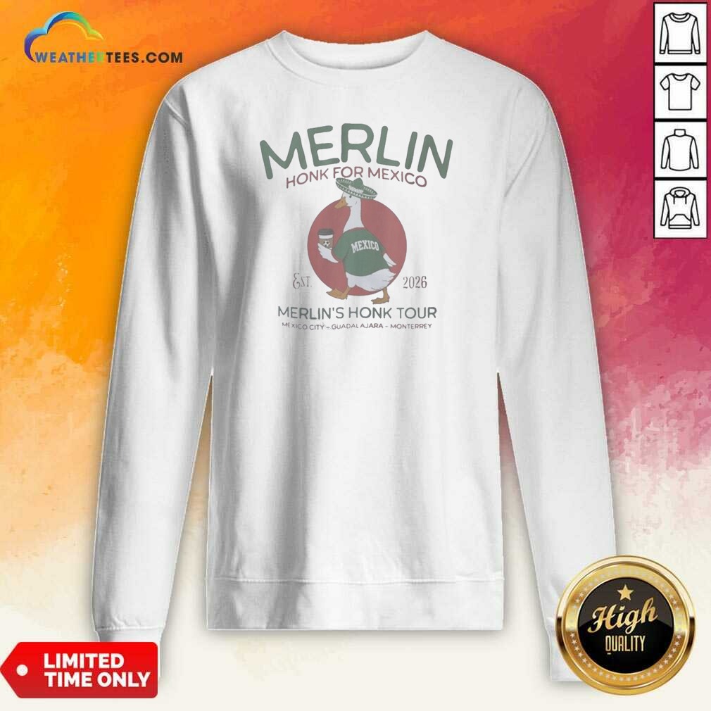 Hot Merlin Honk For Mexico Est 2026 Shirt - Image 3