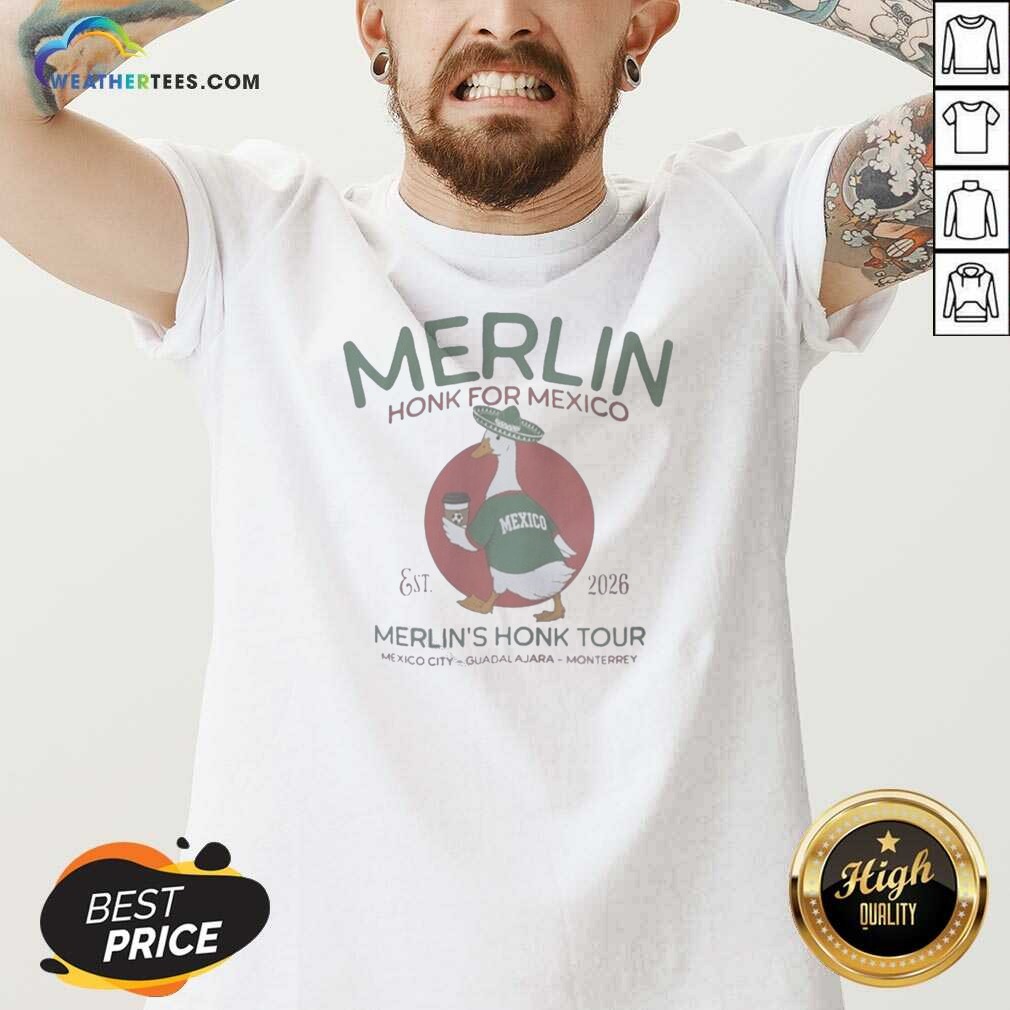 Hot Merlin Honk For Mexico Est 2026 Shirt - Image 5