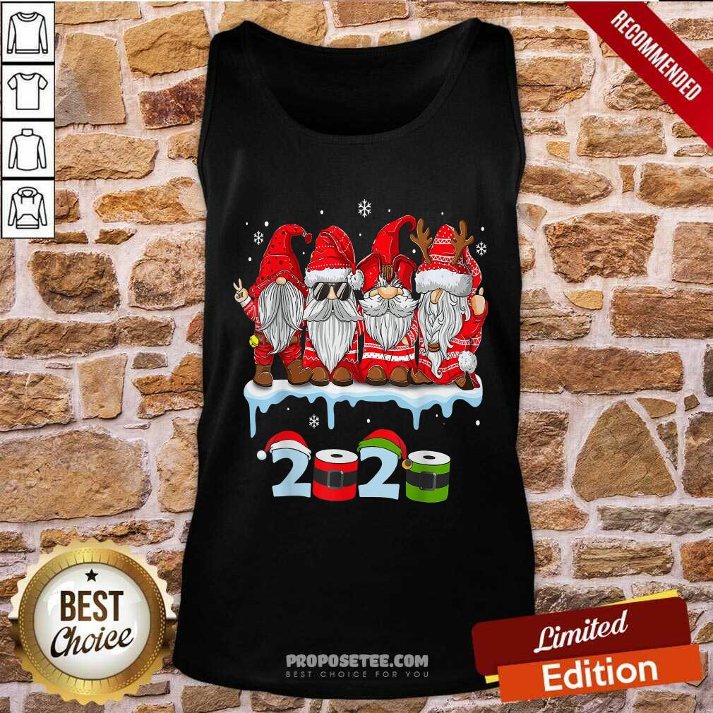 Hot Merry Christmas Gnomes Wear Mask 2020 Quarantine Xmas Shirt - Image 4