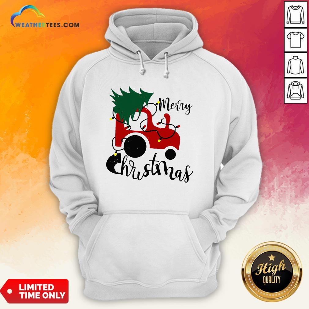 Hot Merry Christmas Tractor Sweat Shirt - Image 5