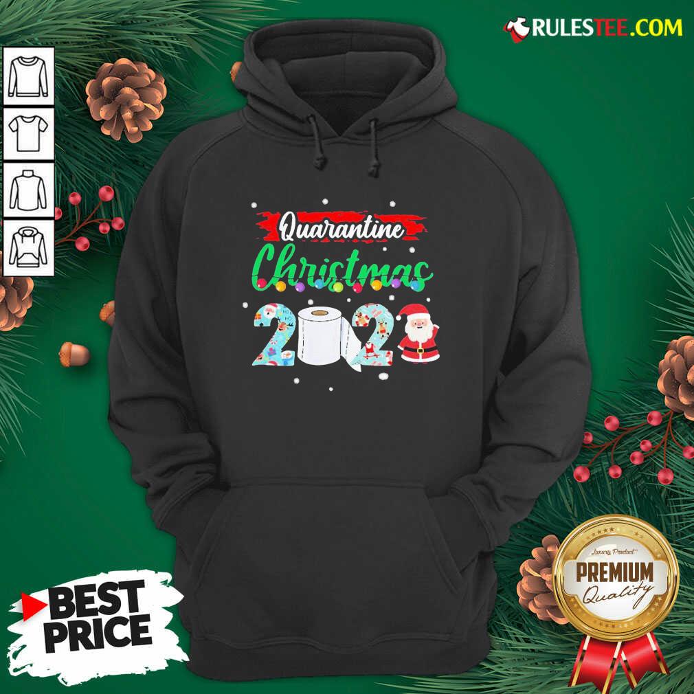 Hot Merry Quarantine Christmas 2020 Pajamas T-Shirt - Image 2