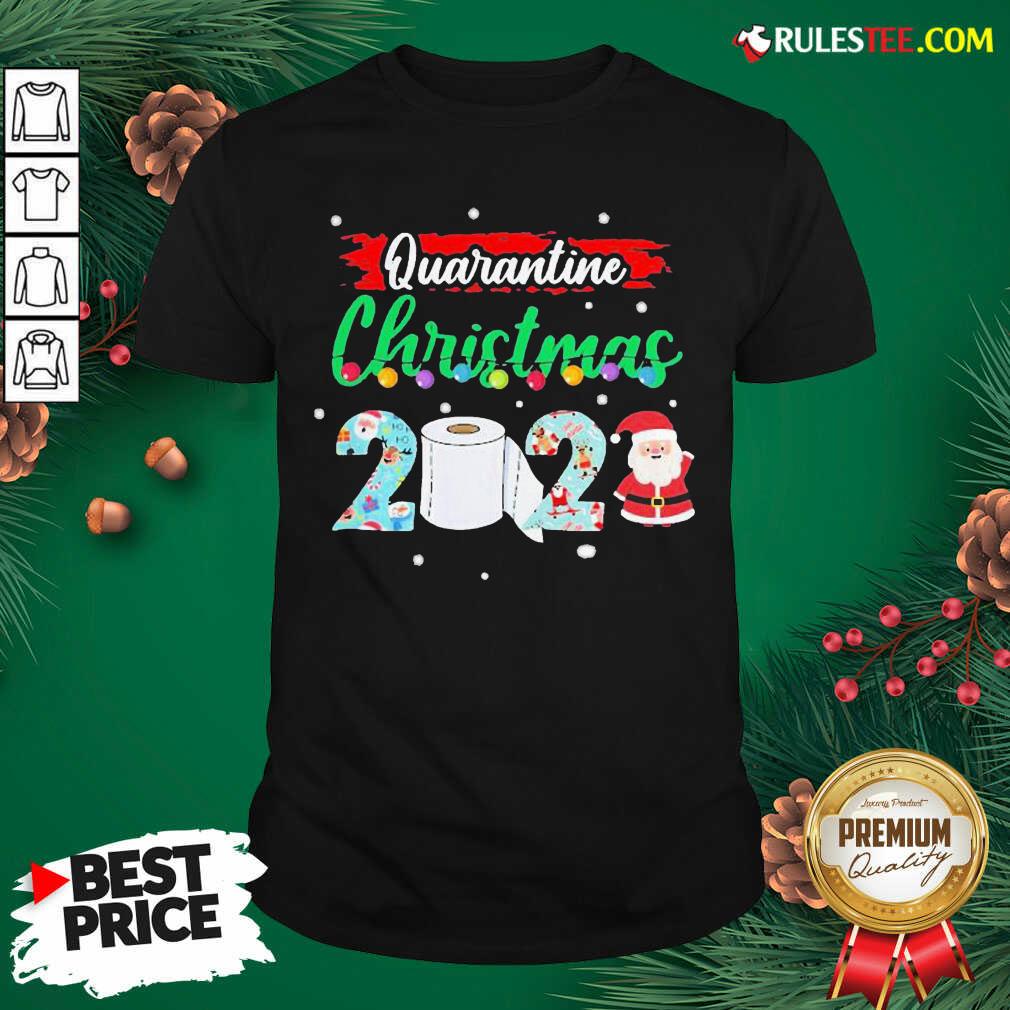 Hot Merry Quarantine Christmas 2020 Pajamas T-Shirt