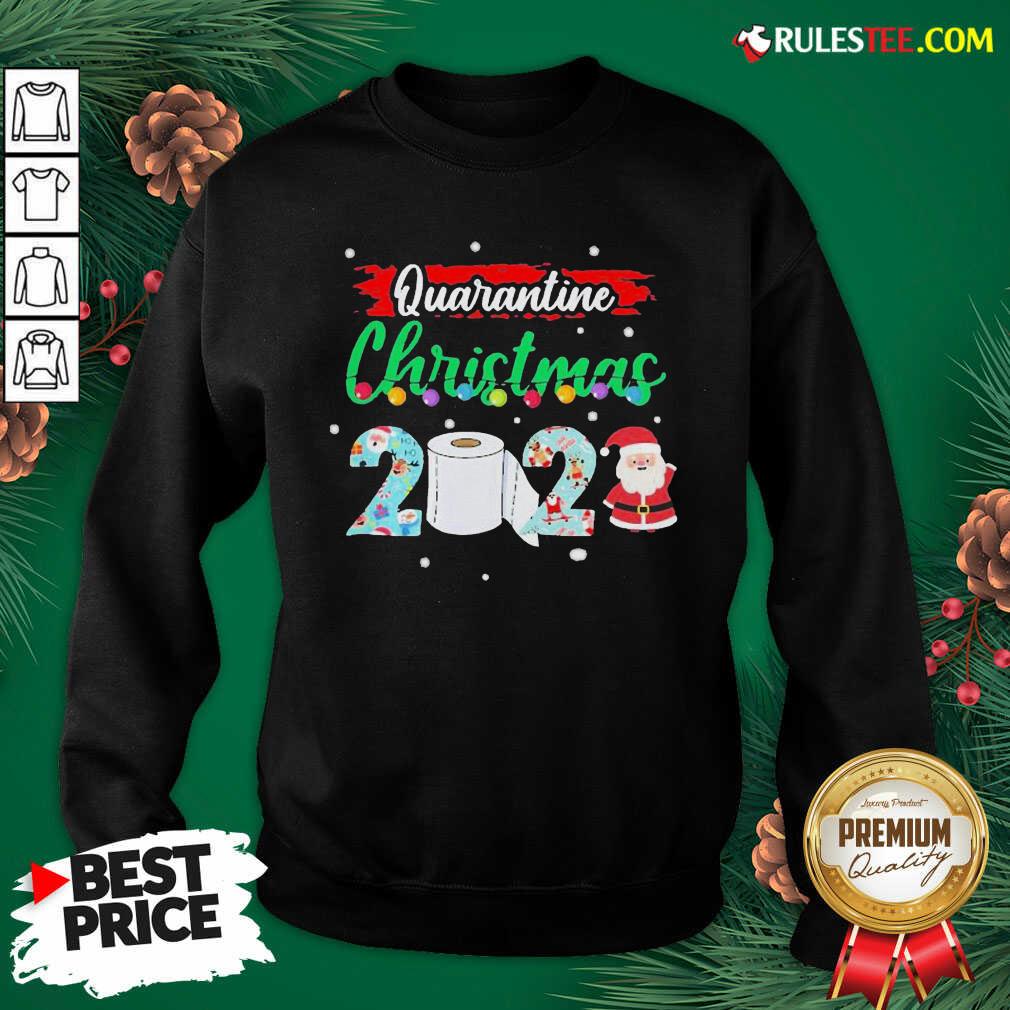 Hot Merry Quarantine Christmas 2020 Pajamas T-Shirt - Image 5