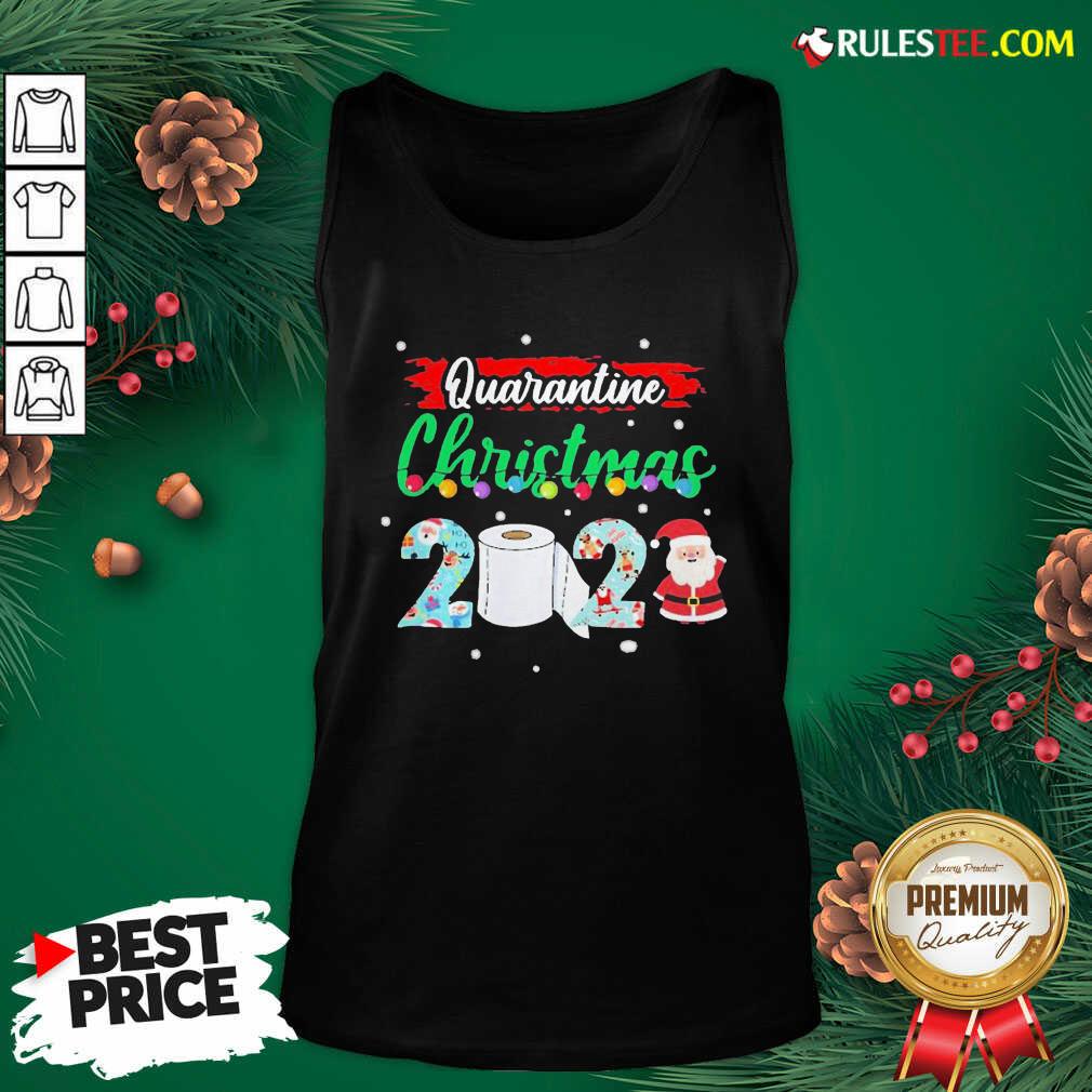 Hot Merry Quarantine Christmas 2020 Pajamas T-Shirt - Image 4