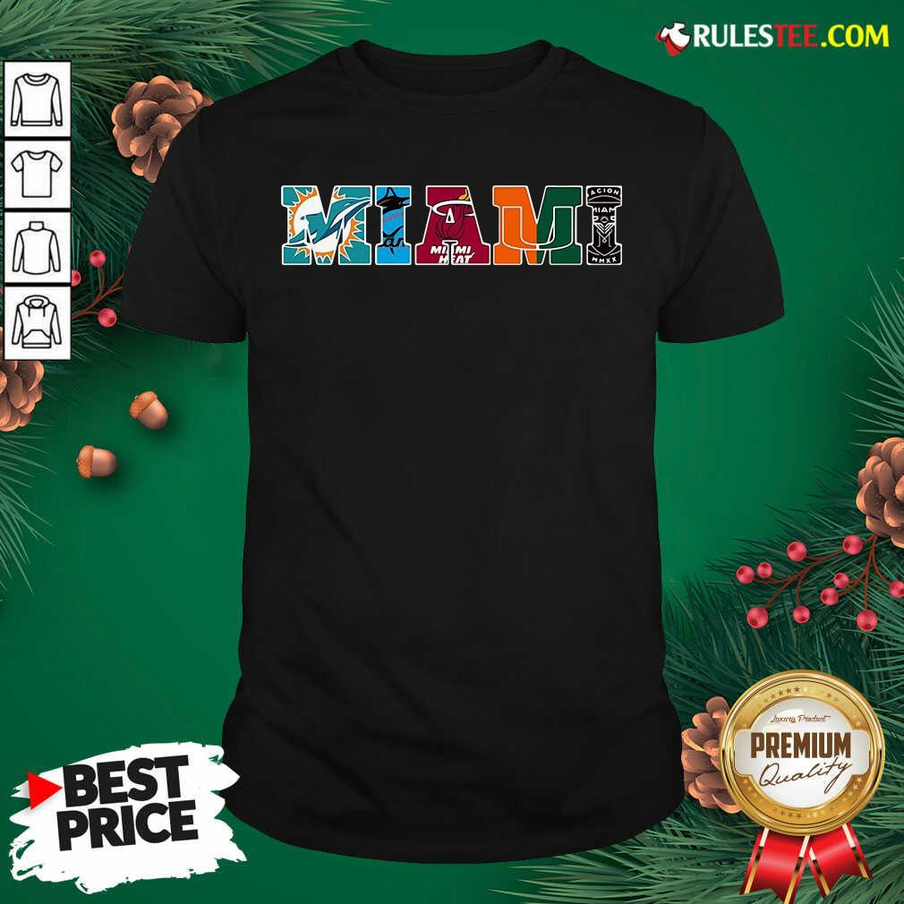 Hot Miami Miami Dolphin Miami Heat Miami Hurricanes Inter Miami Shirt