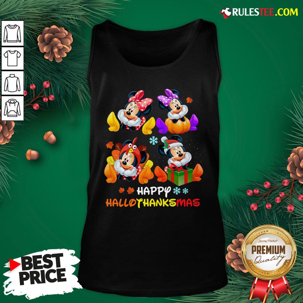 Hot Minnie Mouse Happy Hallothanksmas Shirt - Image 4