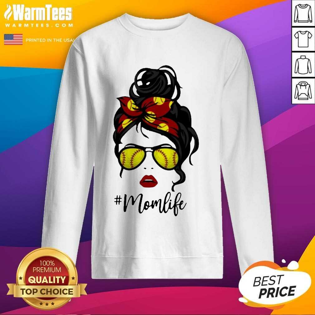 Hot Mom Life Softball Baseball Gold 201 Shirt - Image 4