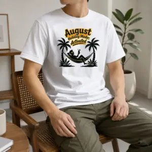 Hot Official August Holiday Silhouette For Proud Summer Relaxers Shirt