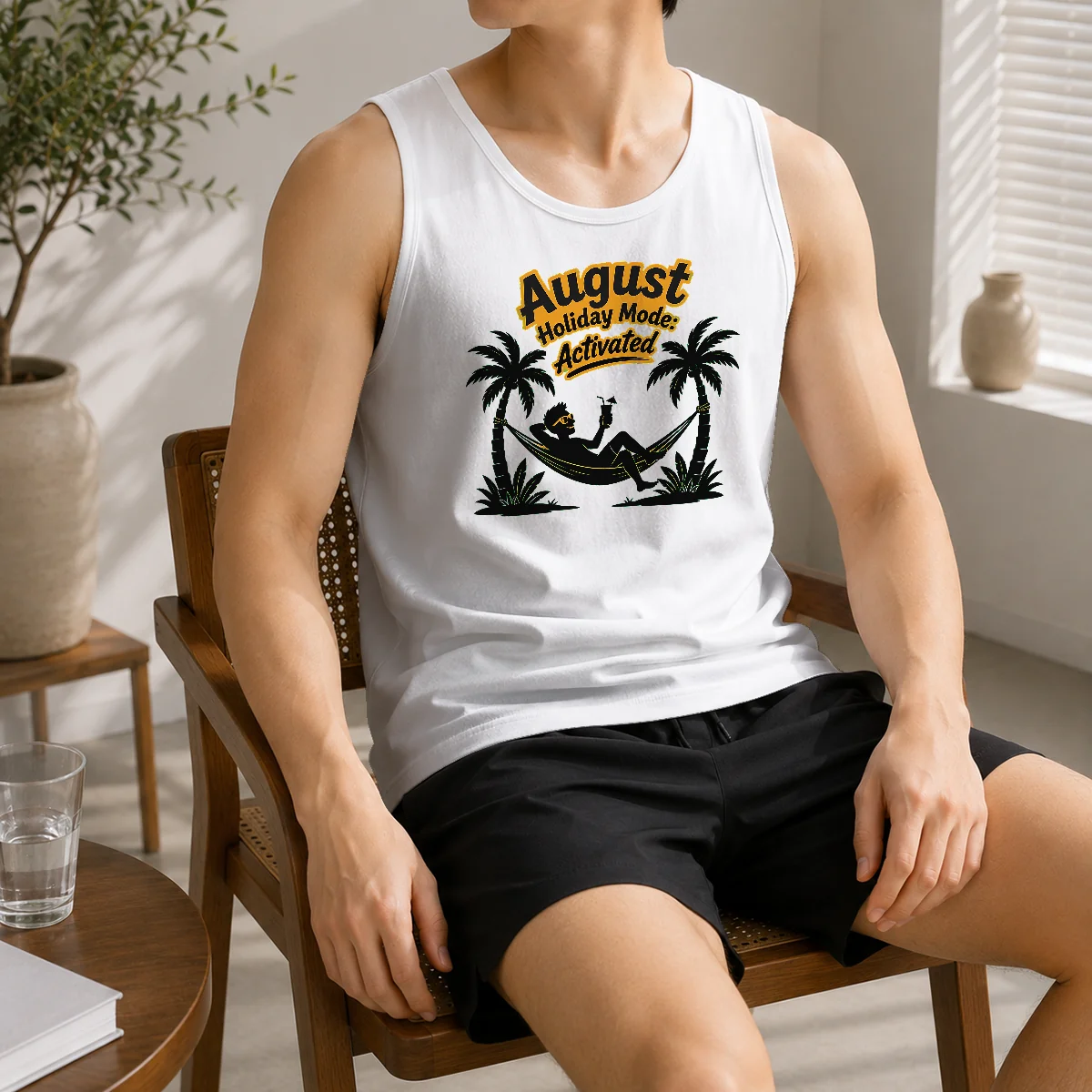 Hot Official August Holiday Silhouette For Proud Summer Relaxers Shirt - Image 3