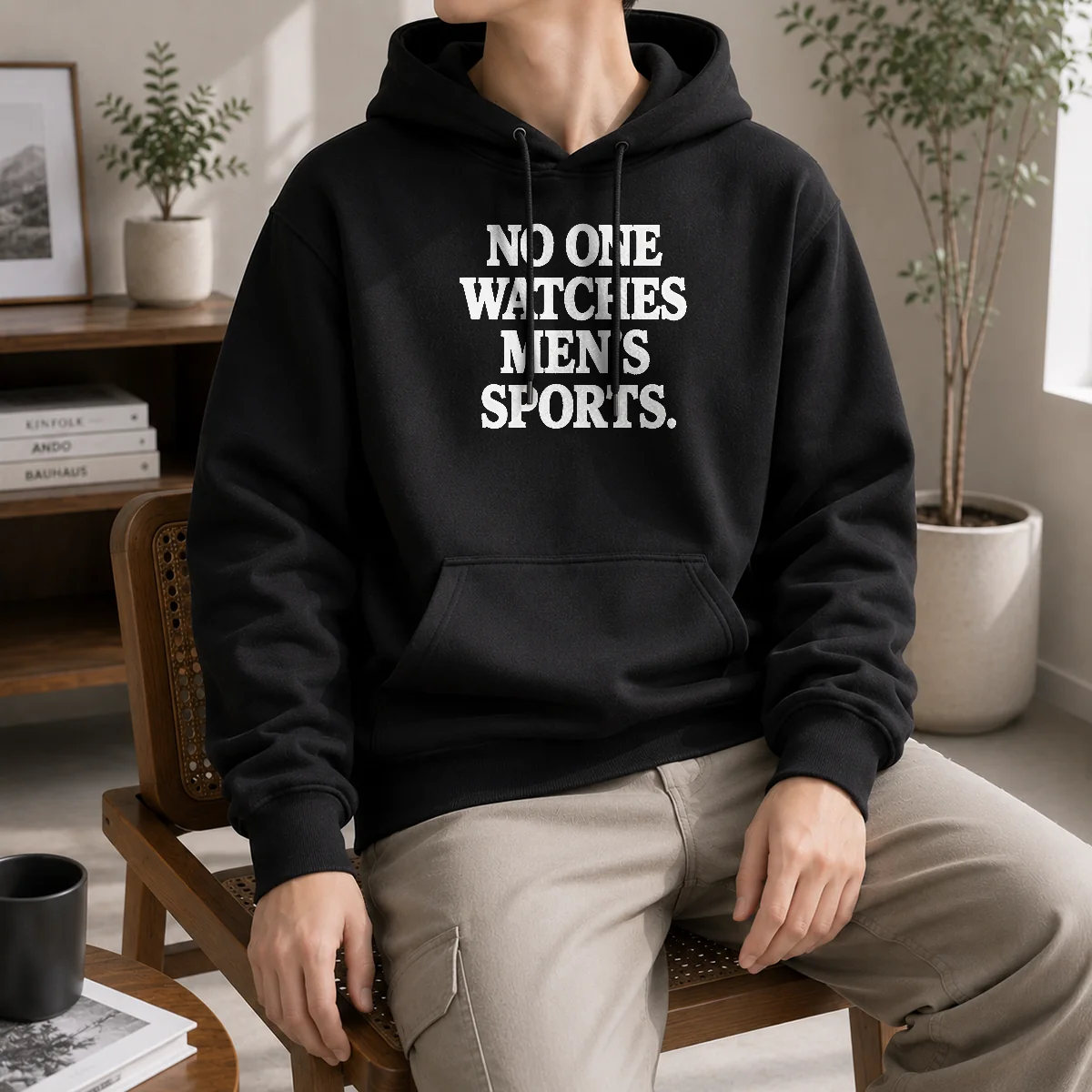 Hot Official No One Watches Men's Sports Satire Ironic Shirt - Image 5