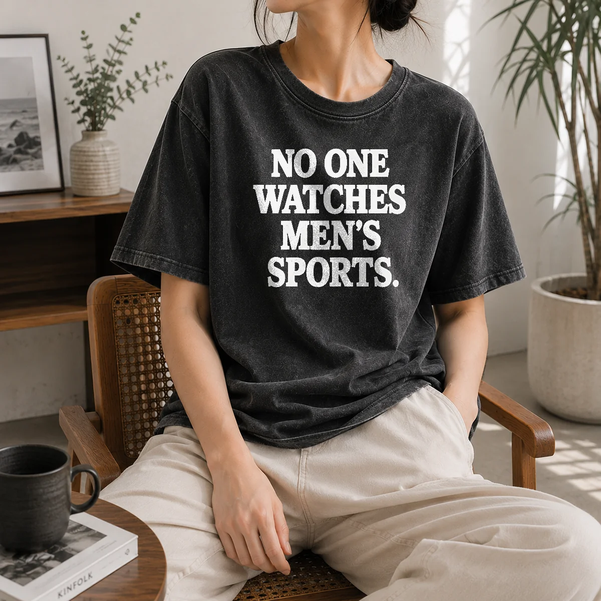 Hot Official No One Watches Men's Sports Satire Ironic Shirt - Image 8