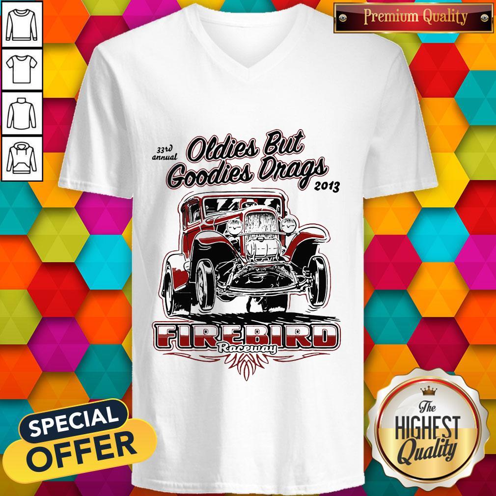 Hot Oldies But Goodies Drags 2013 Firebird Raceway Shirt - Image 2