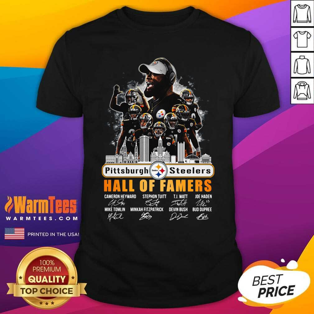 Hot Pittsburgh Steelers Hall Of Famers Signatures Shirt