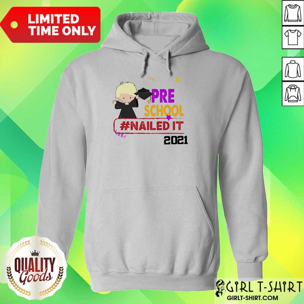 Hot Preschool Nailed It 2021 Blonde Boy Shirt - Image 3
