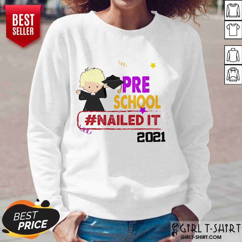 Hot Preschool Nailed It 2021 Blonde Boy Shirt - Image 5