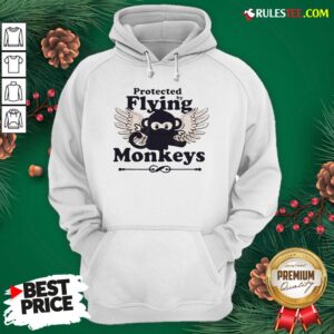 Alternative view of Hot Protected By Flying Monkeys Ninja Shirt