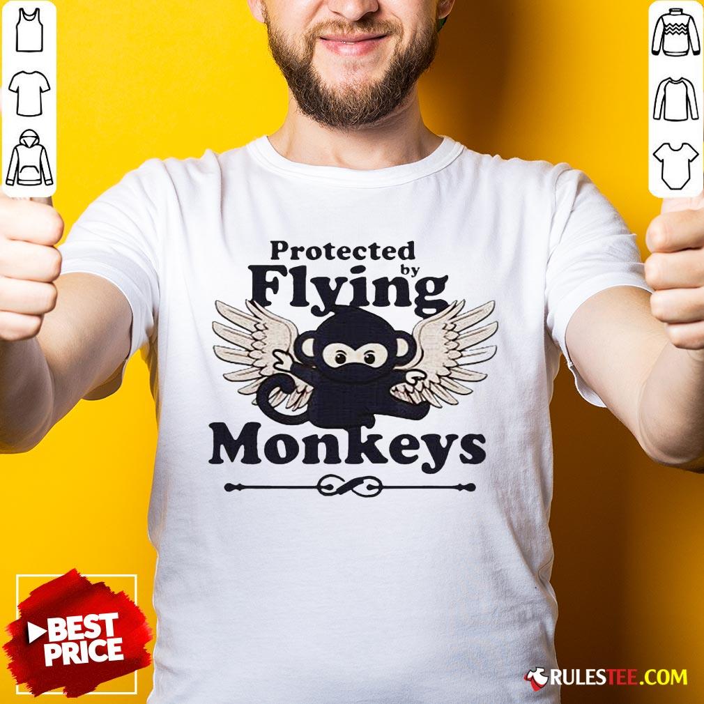Hot Protected By Flying Monkeys Ninja Shirt