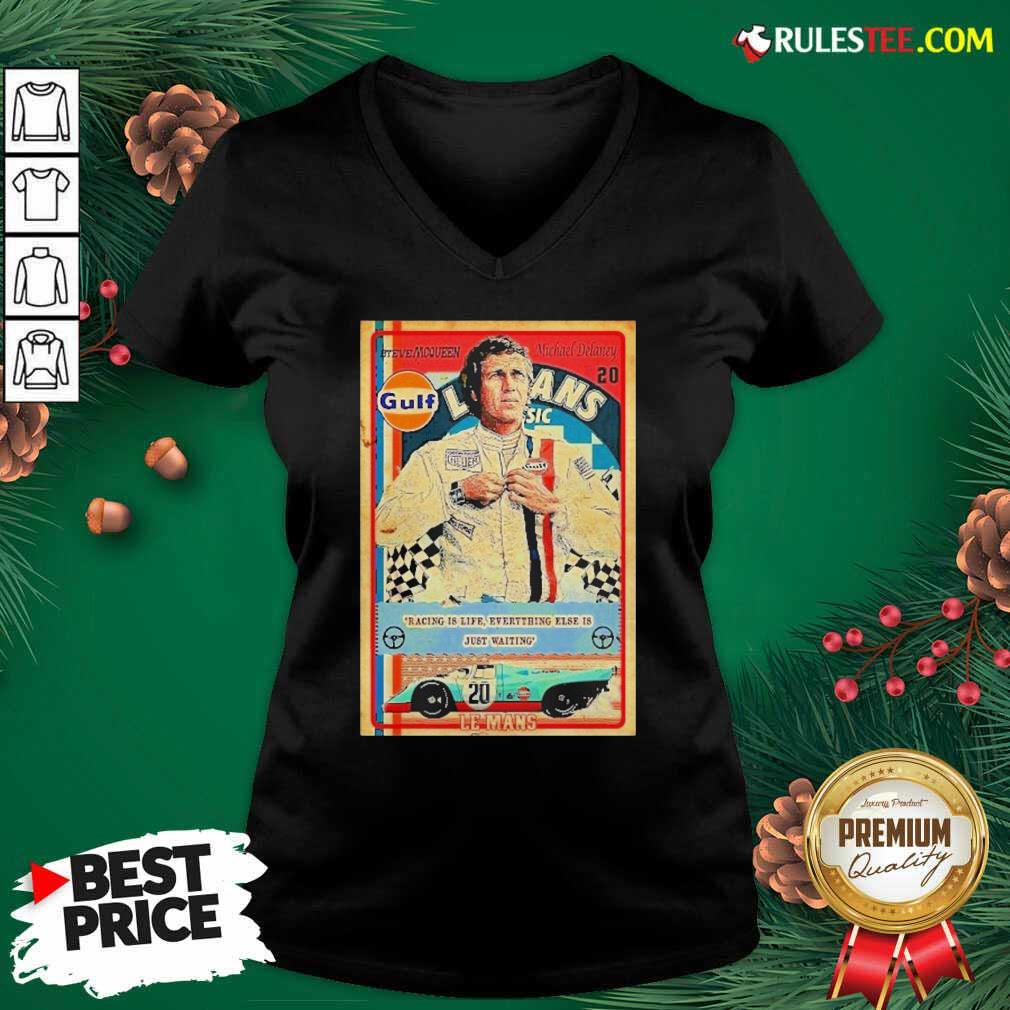 Hot Racing Is Life Everything Else Is Just Waiting Le Mans Shirt - Image 3